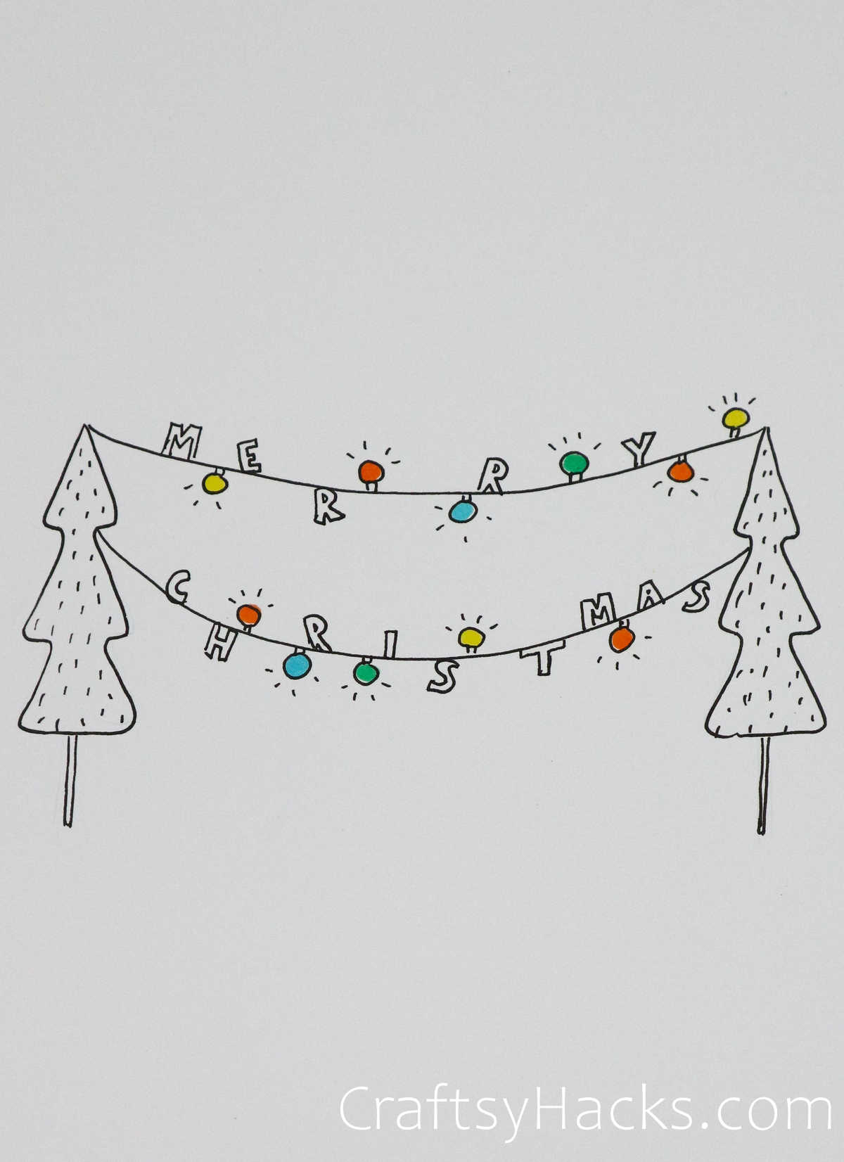 christmas light bunting