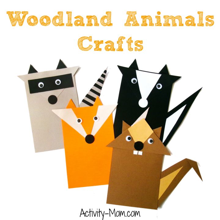 woodland paper animals
