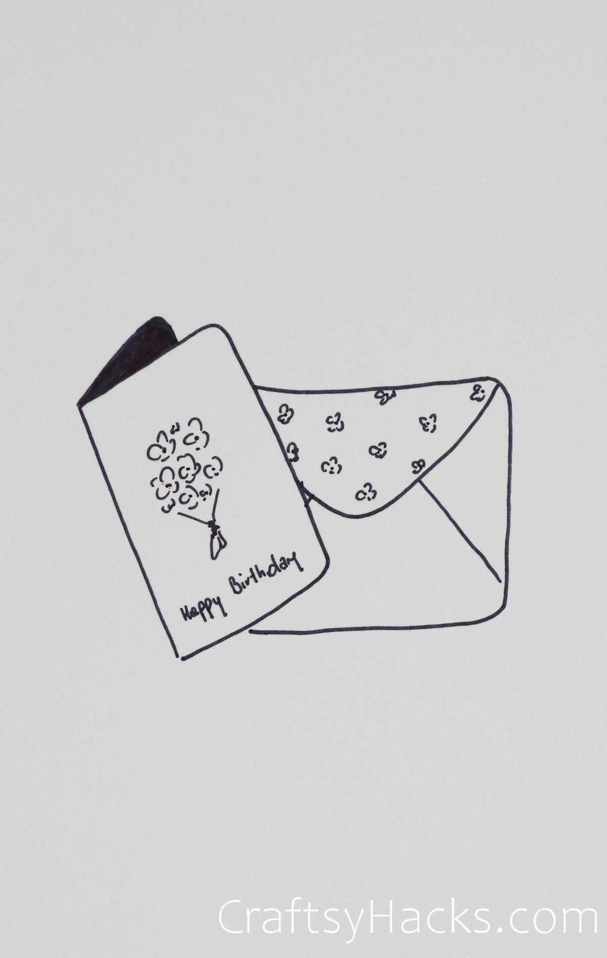 snail mail happy birthday doodle