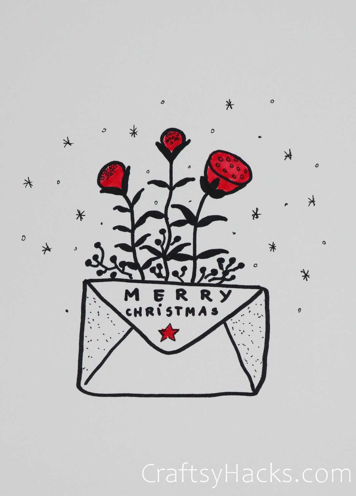 christmas mail drawing