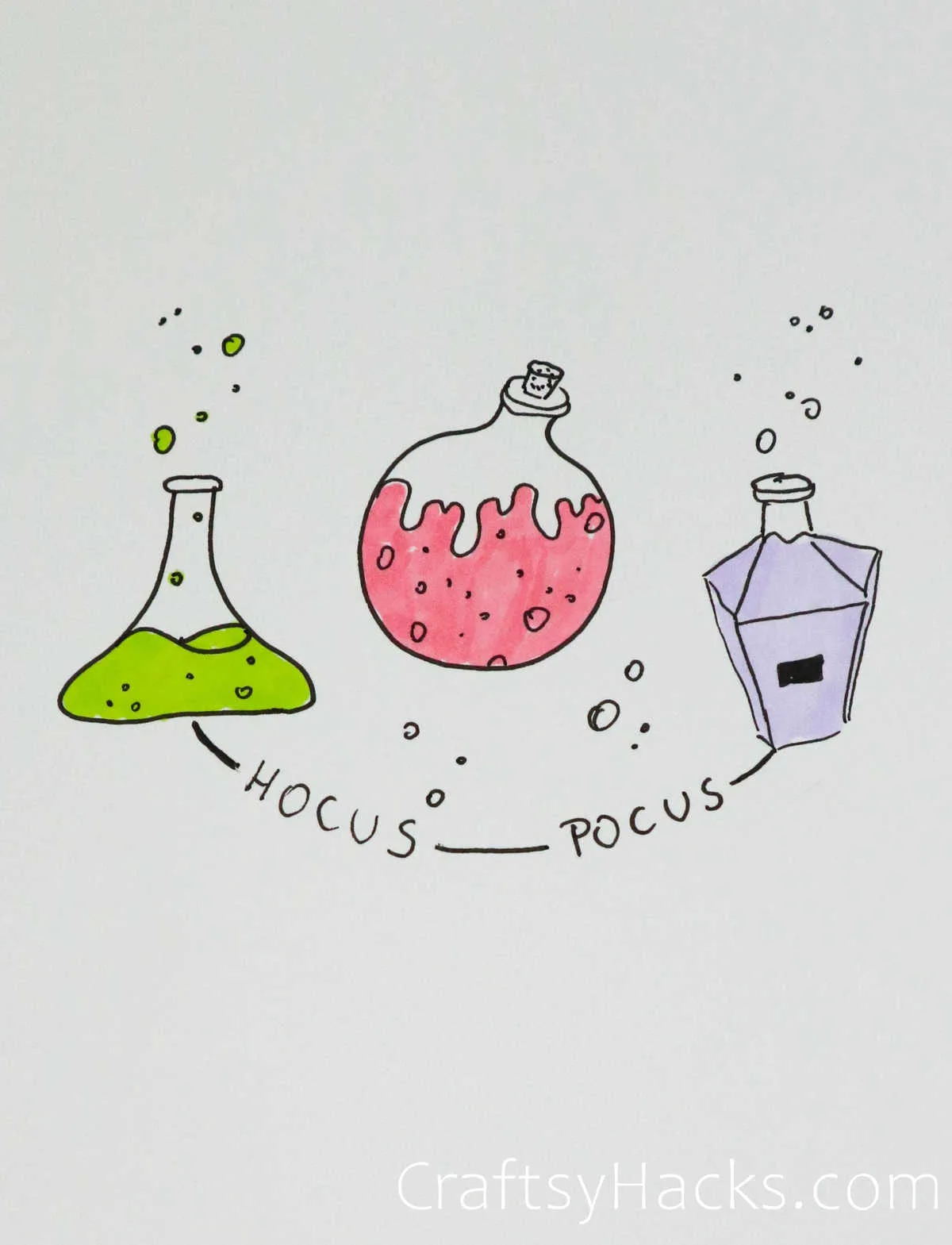 witches potions drawing