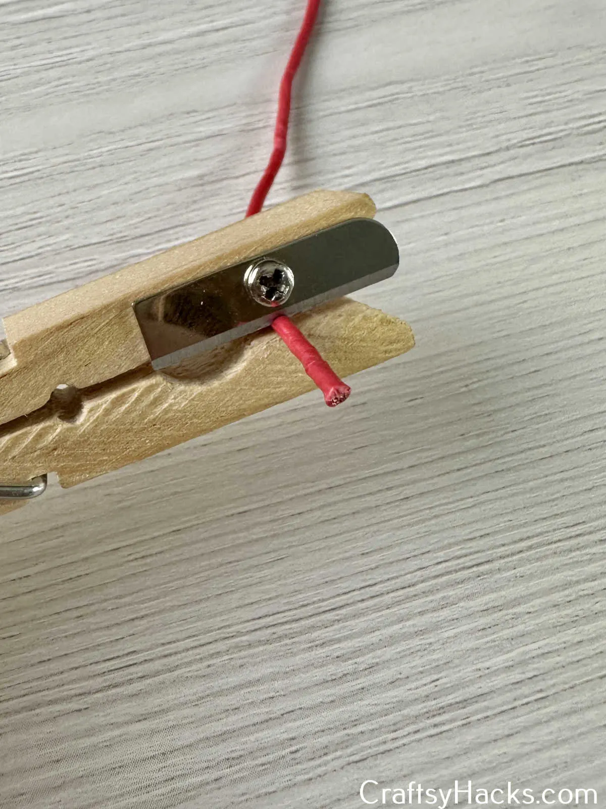 use pencil sharpener to remove rubber outer part of cables