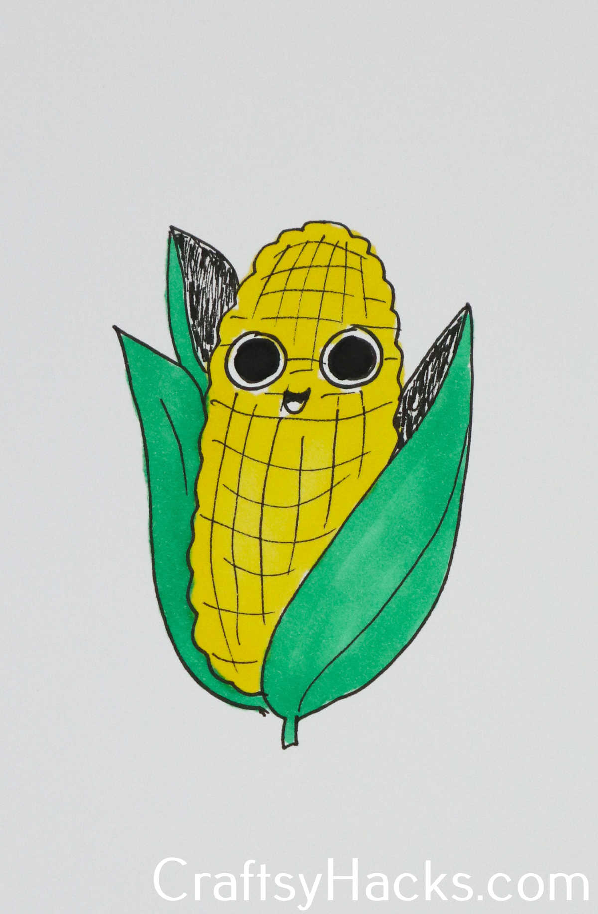 cute corn doodle
