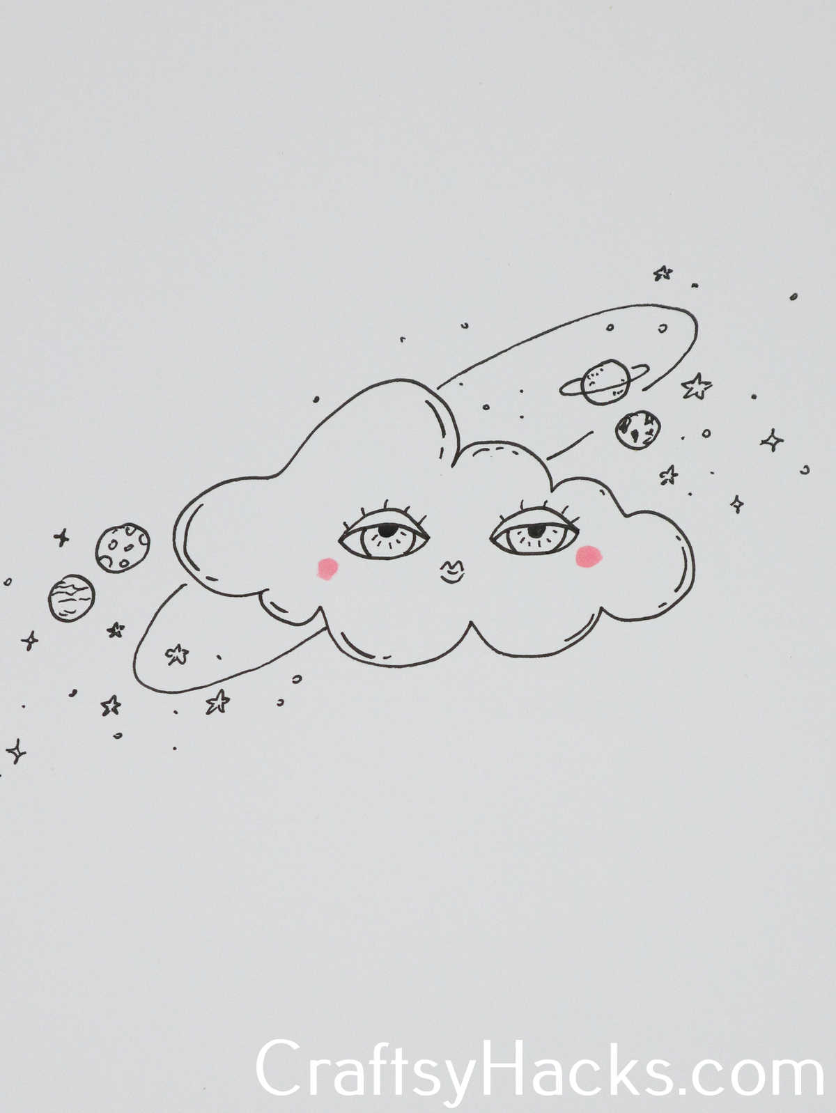 orbiting the cloud doodle