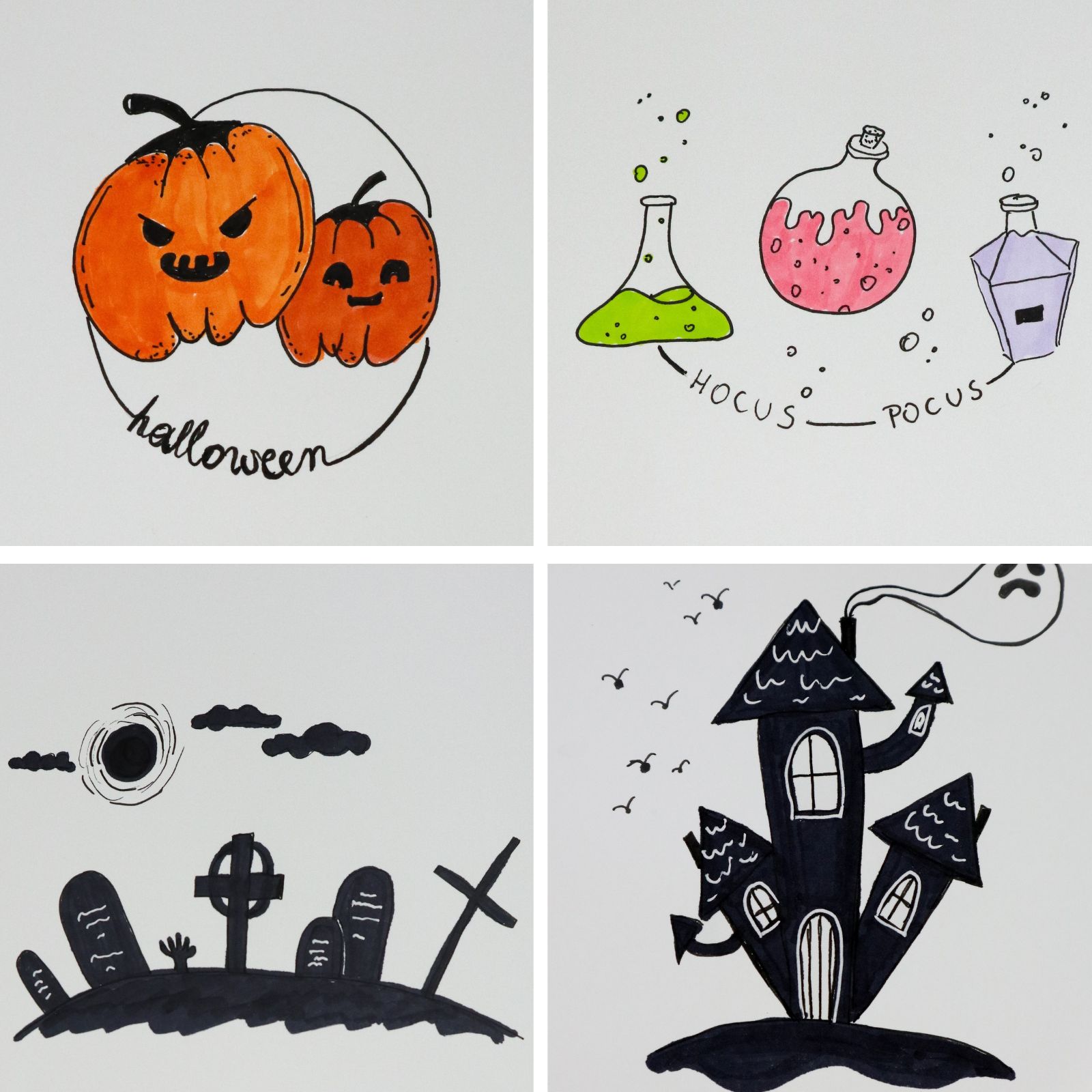 halloween drawings