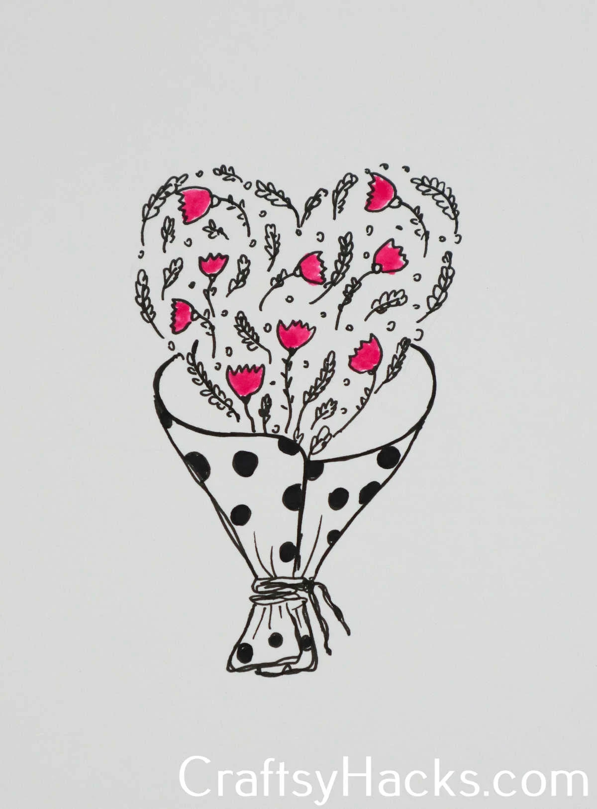love bouquet doodle