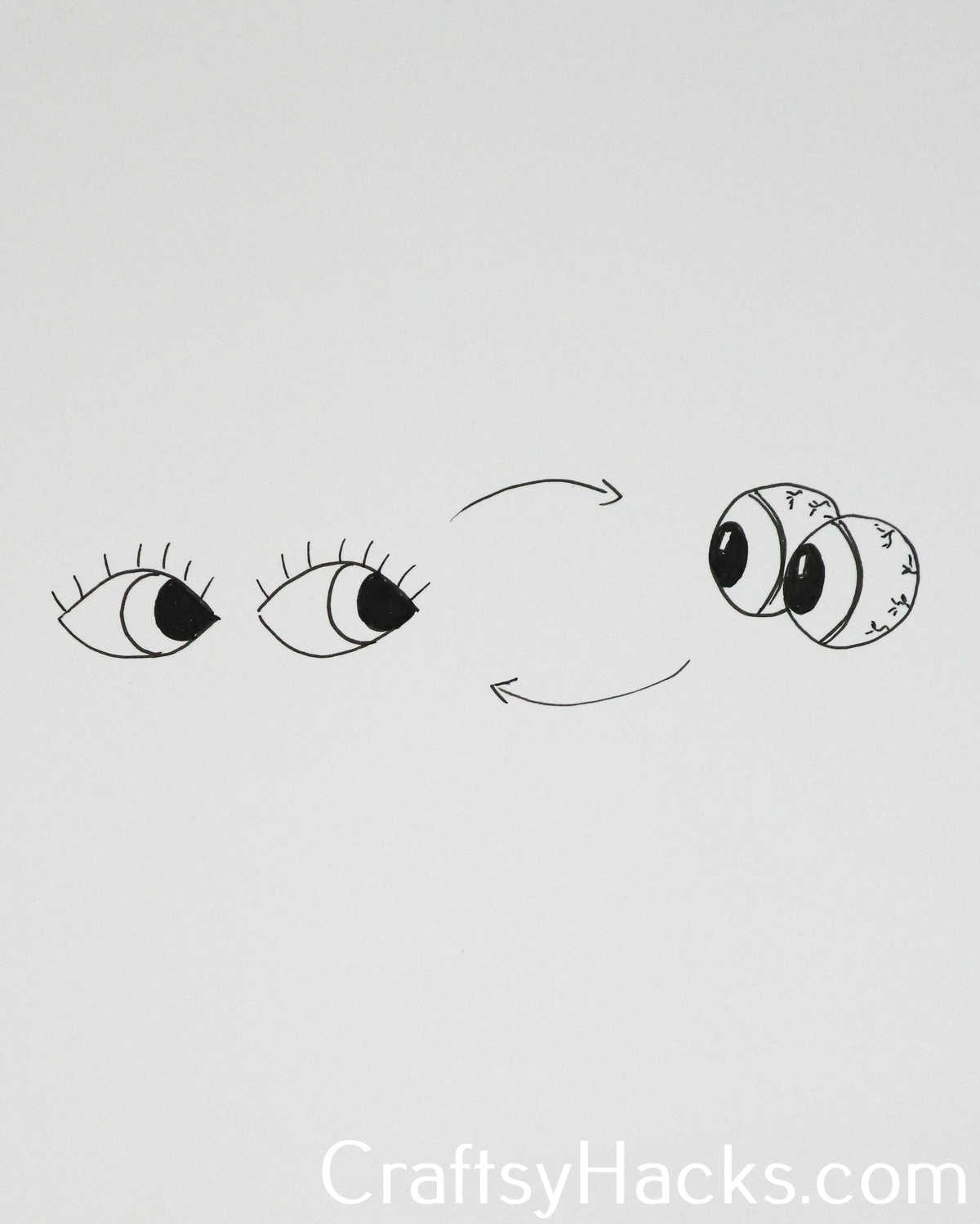 eye contact doodle