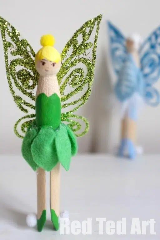 clothespin tinkerbell