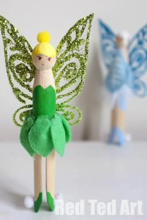 clothespin tinkerbell
