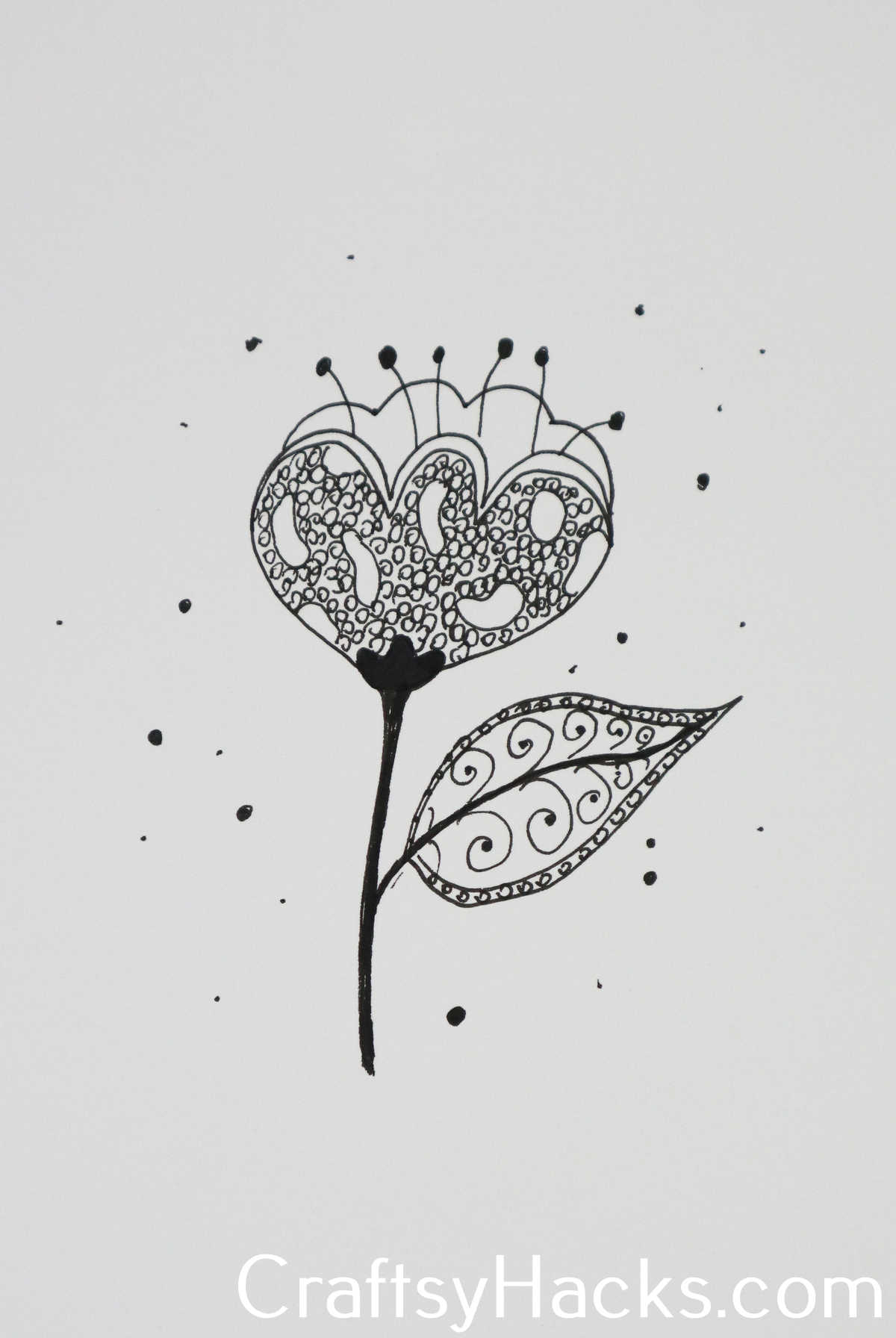 detailed flower doodle
