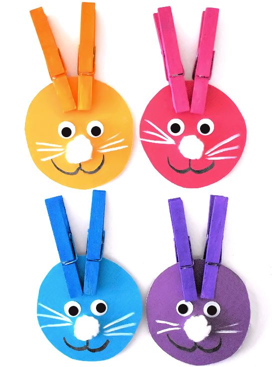 clothespin bunny ears