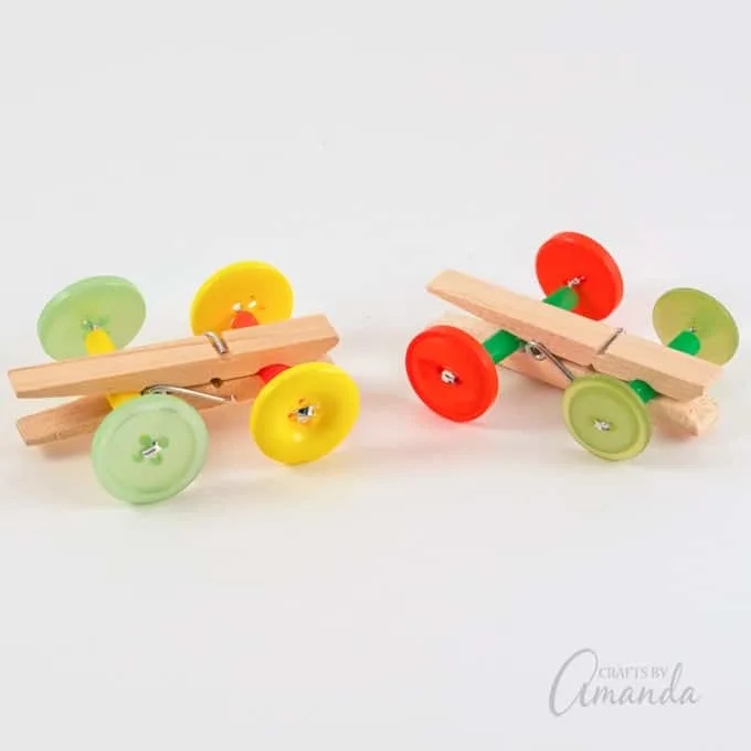clothespin cars