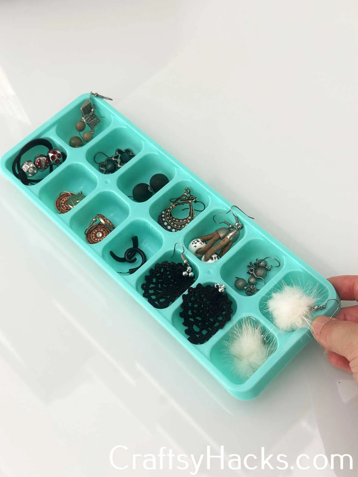 Pair Your Earrings Up in an Ice Cube Tray