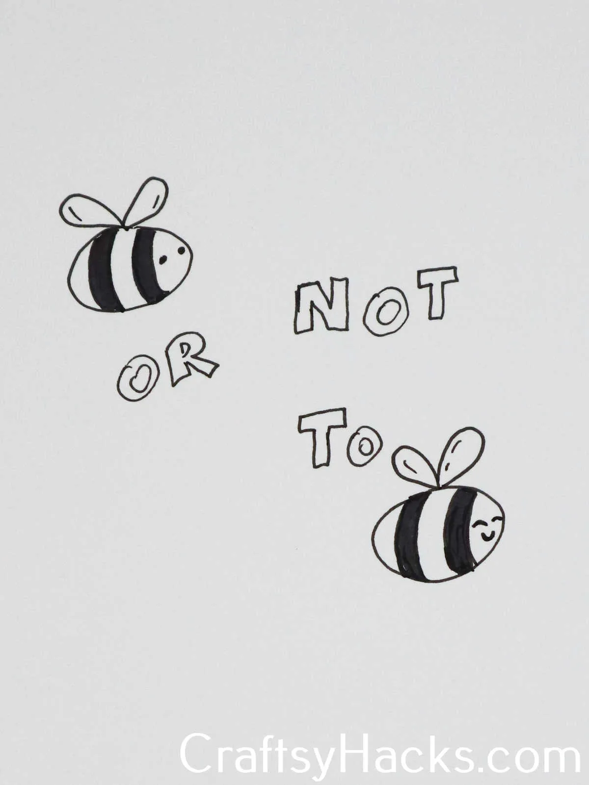 to bee or not to bee doodle