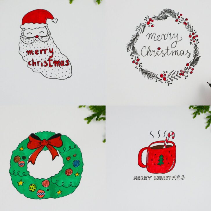 Christmas drawings
