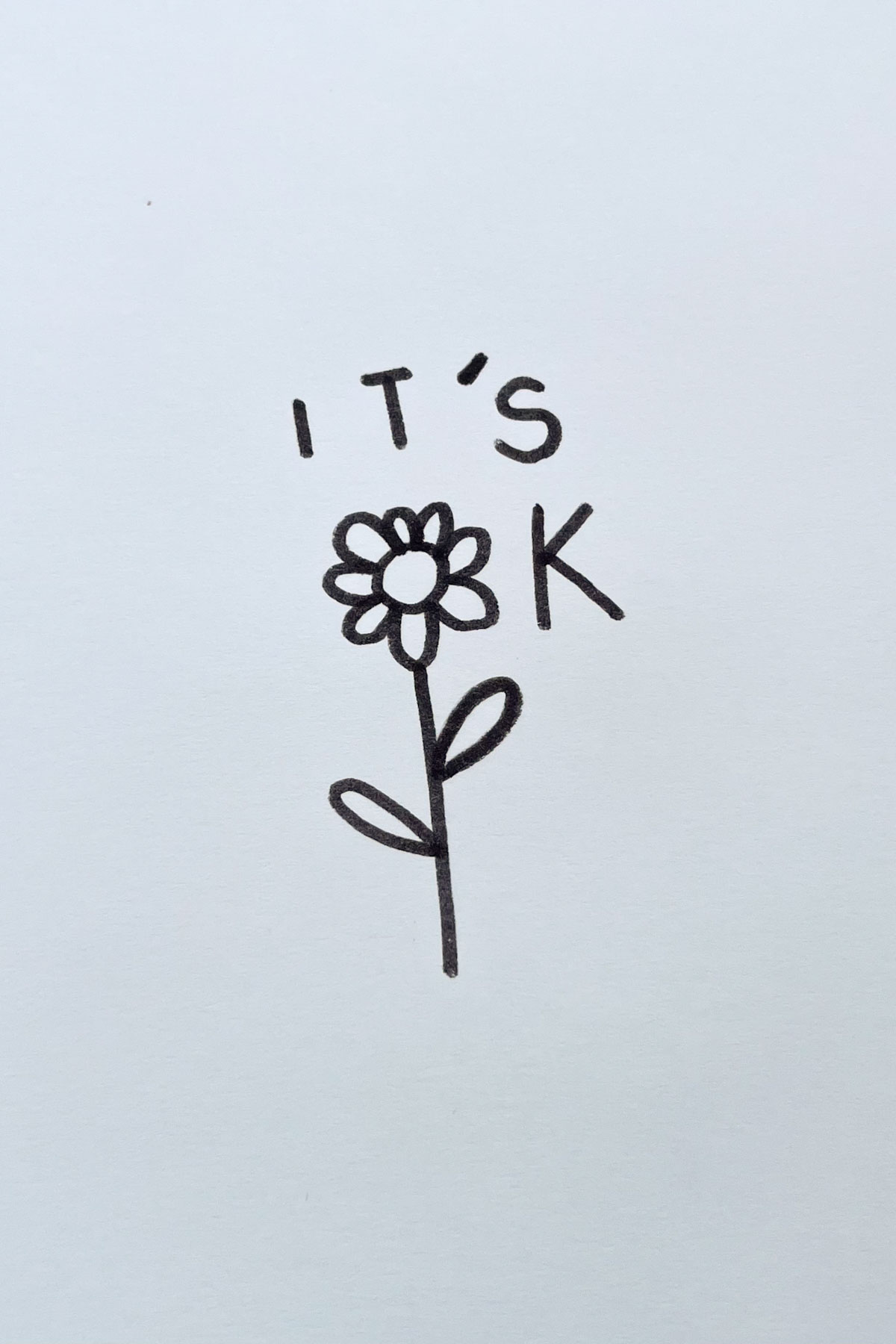 its ok flower drawing