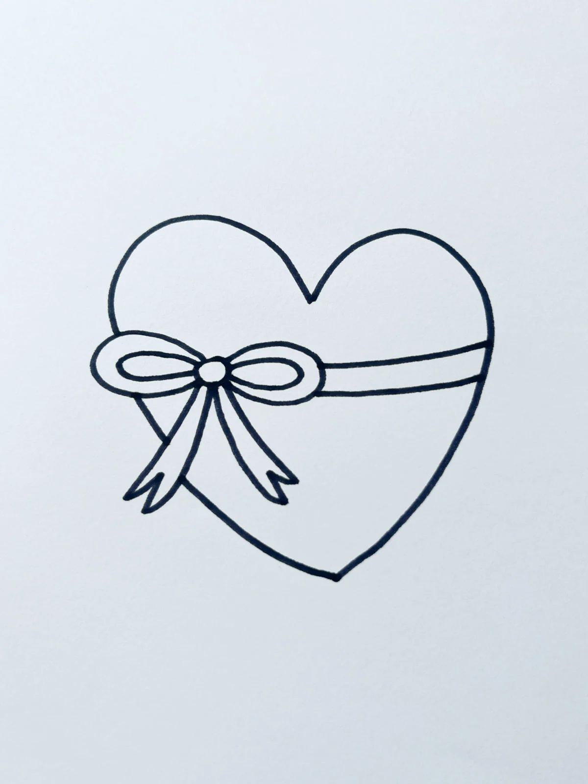present heart drawing