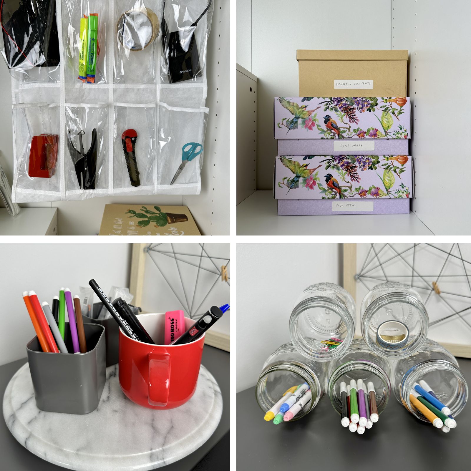 ways to organize a home office