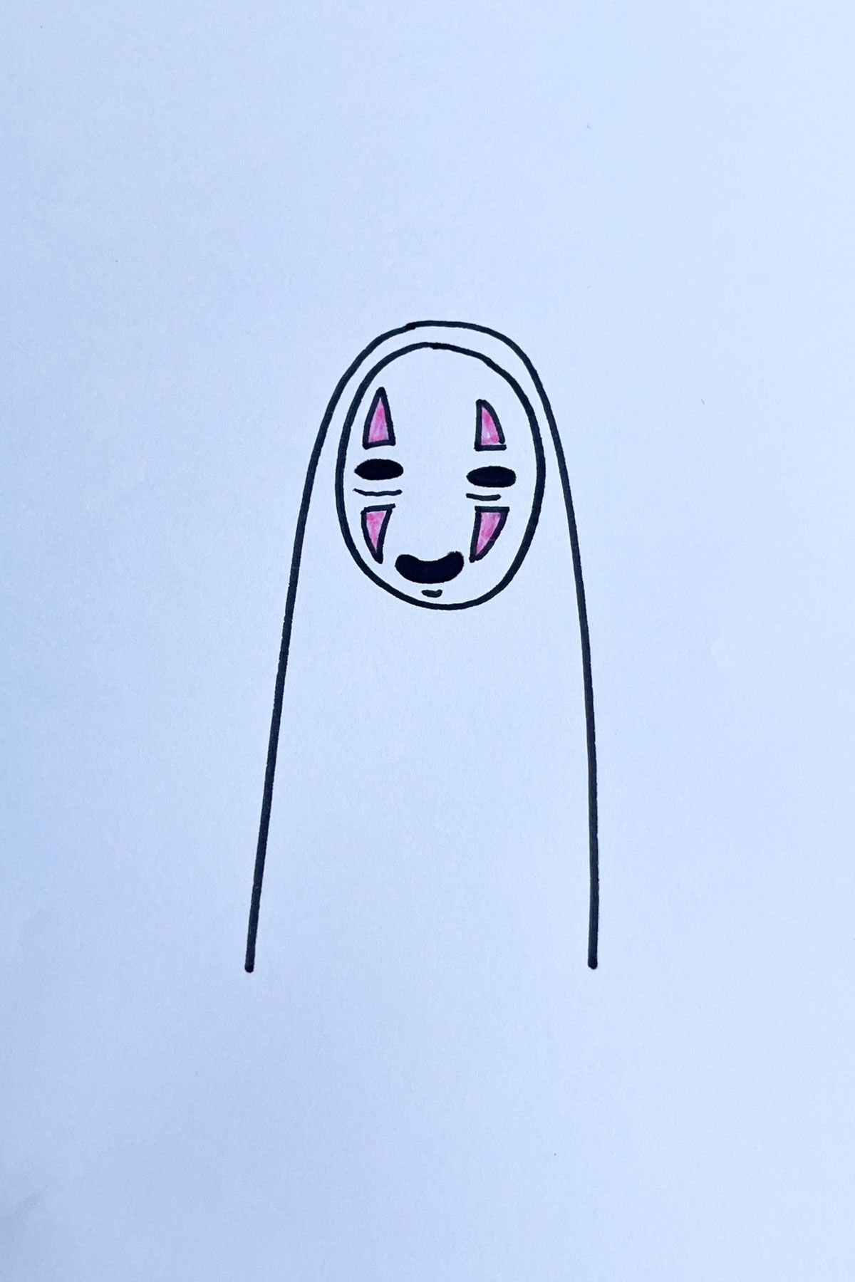 faceless anime drawing