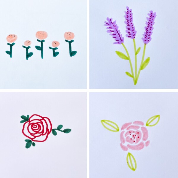 flower drawing ideas