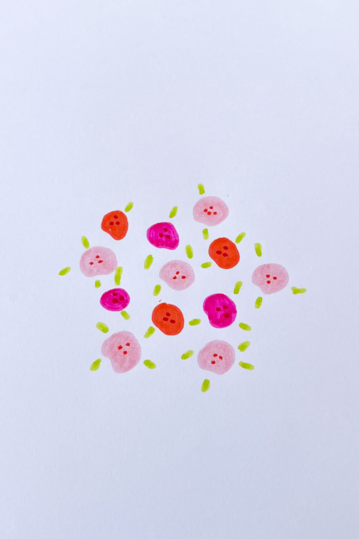floral pattern drawing