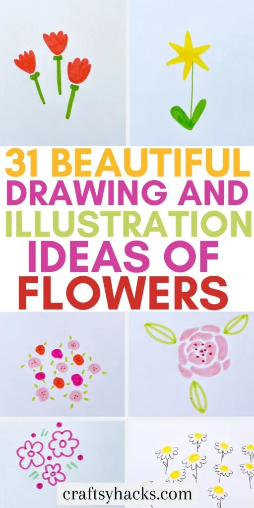 Beautiful Drawing ideas of Flowers