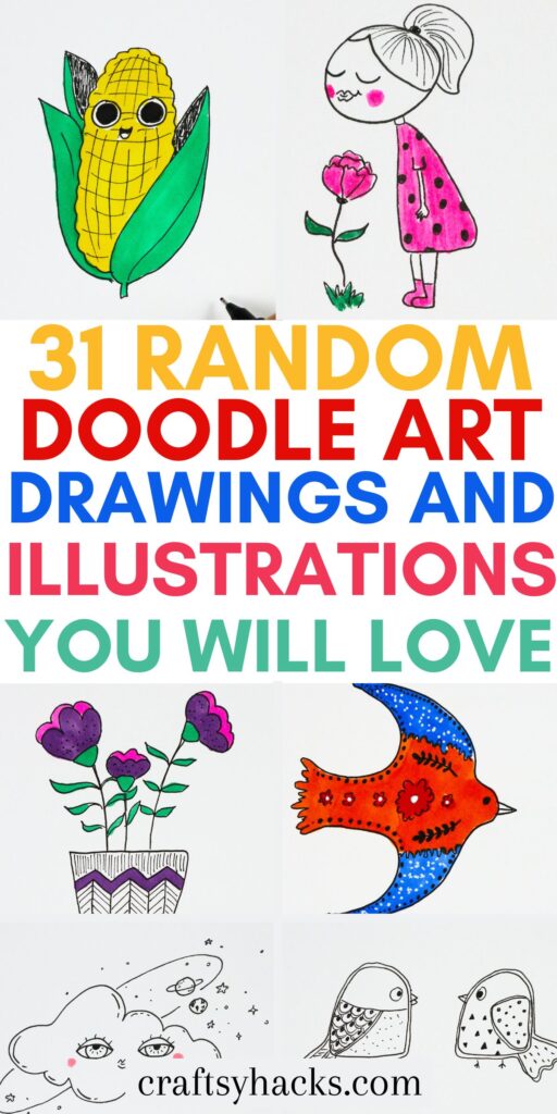 Random Doodle Art Drawings and Illustrations