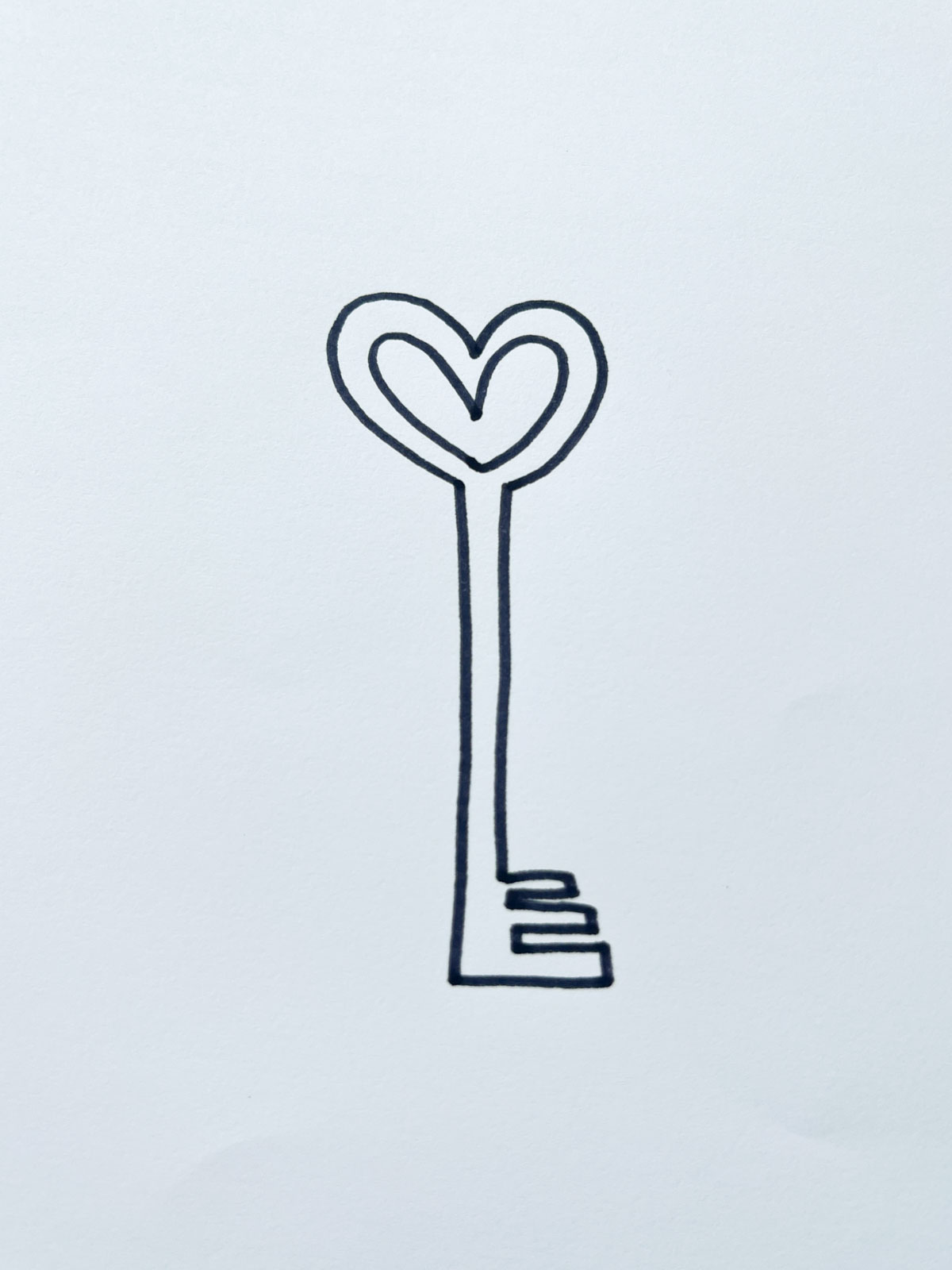 key to my heart drawing