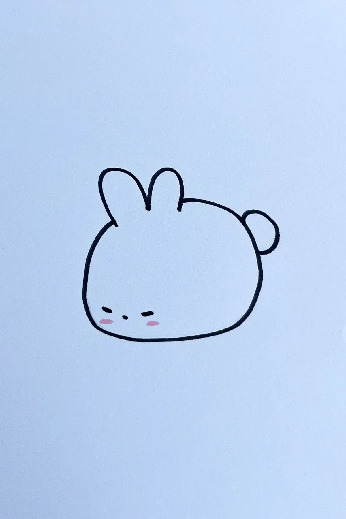 blushing bunny anime drawing