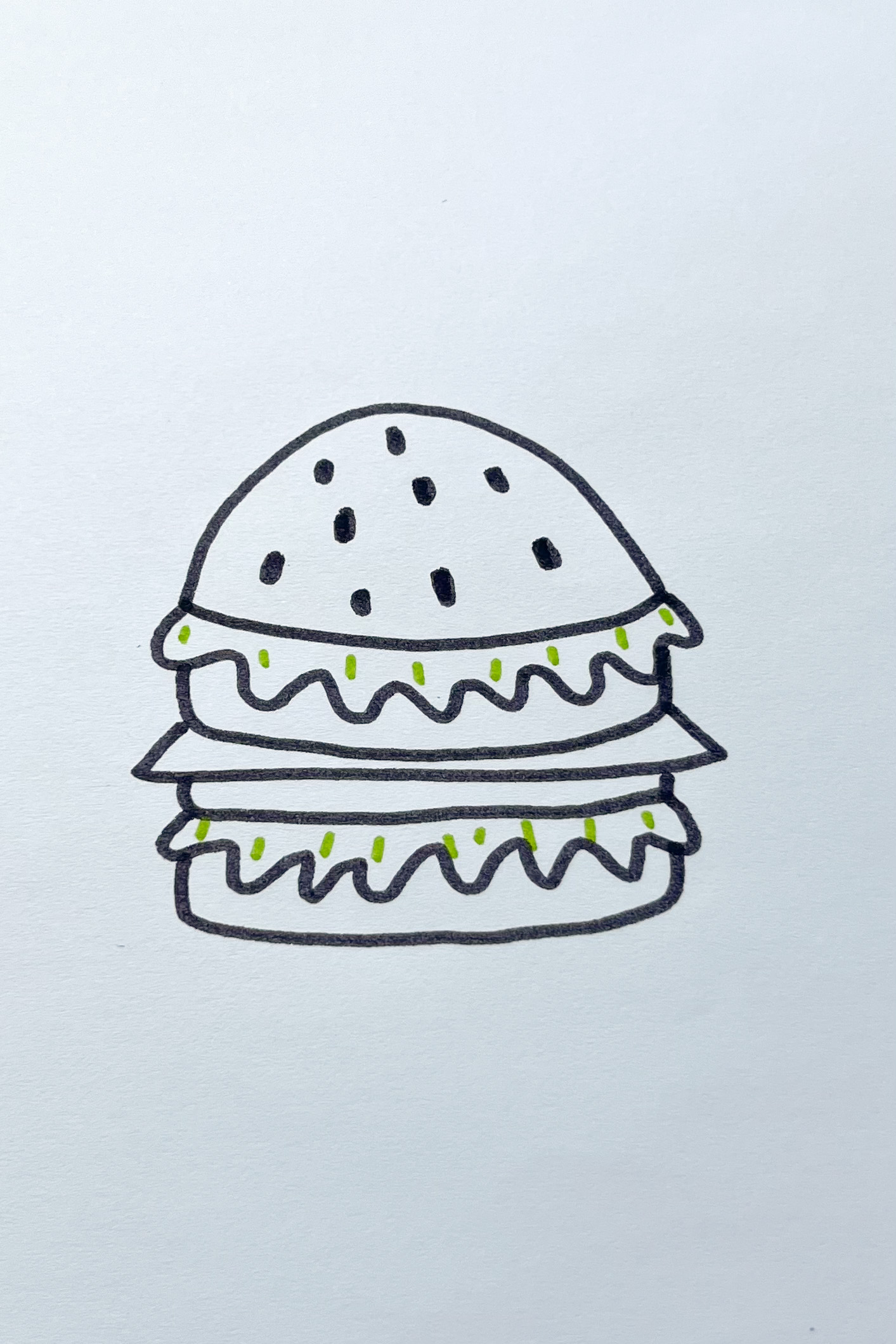 burger drawing