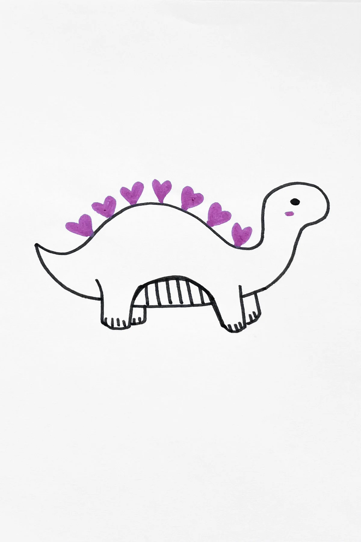 31 Extra Cute Dinosaur Drawing Ideas - Craftsy Hacks