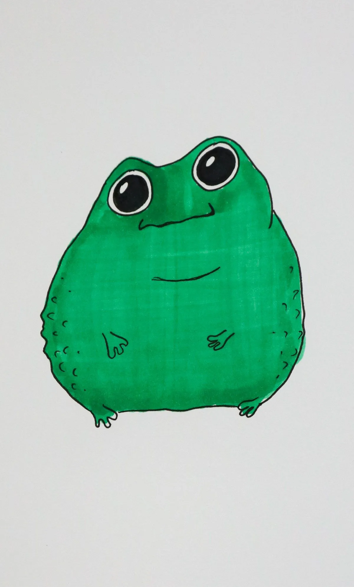 bumpy frog drawing