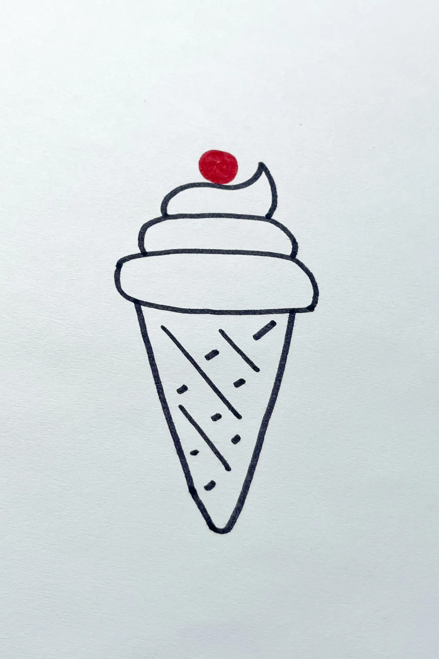 ice cream cone drawing