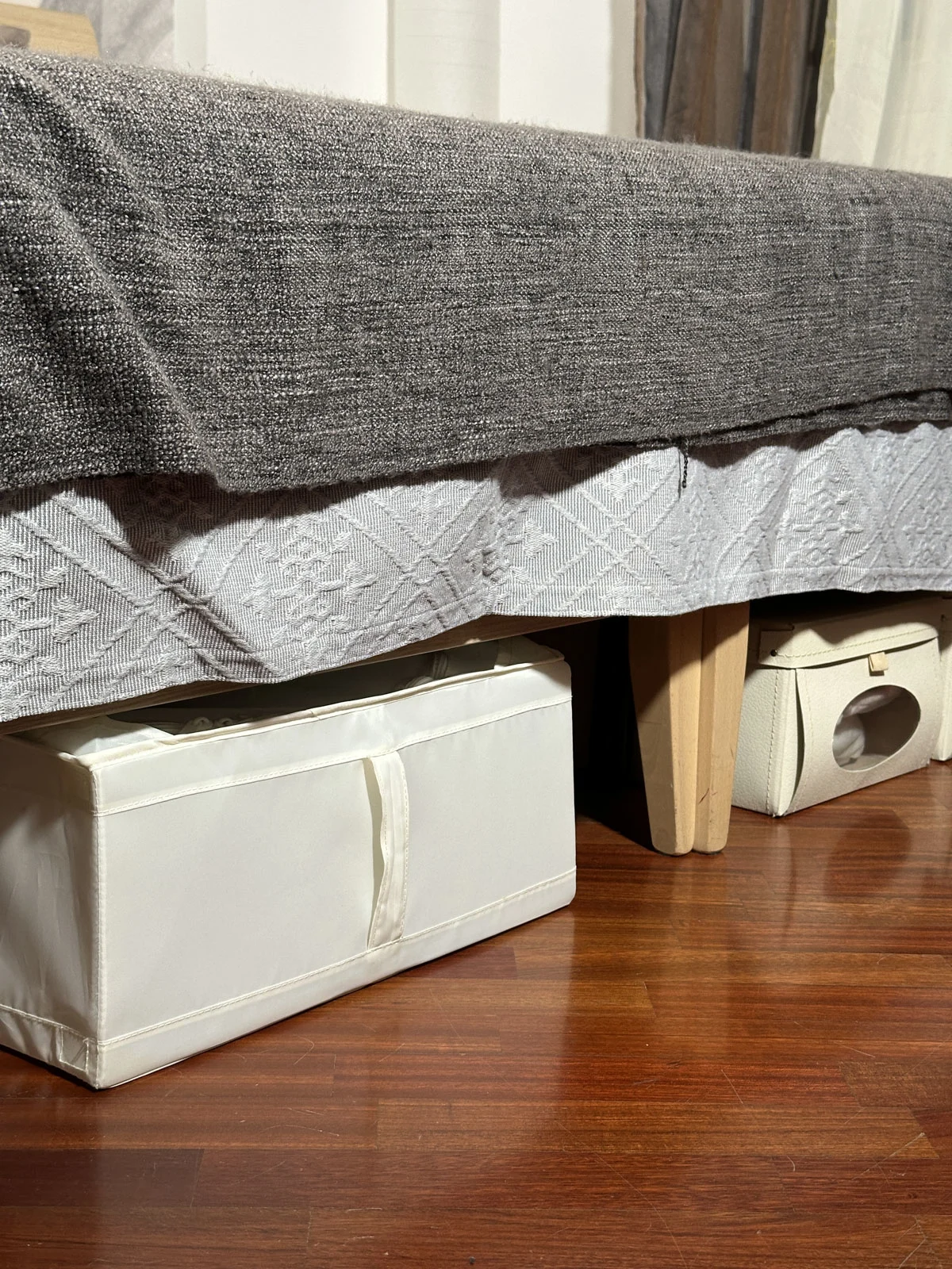 Keep Storage Boxes Under Your Bed