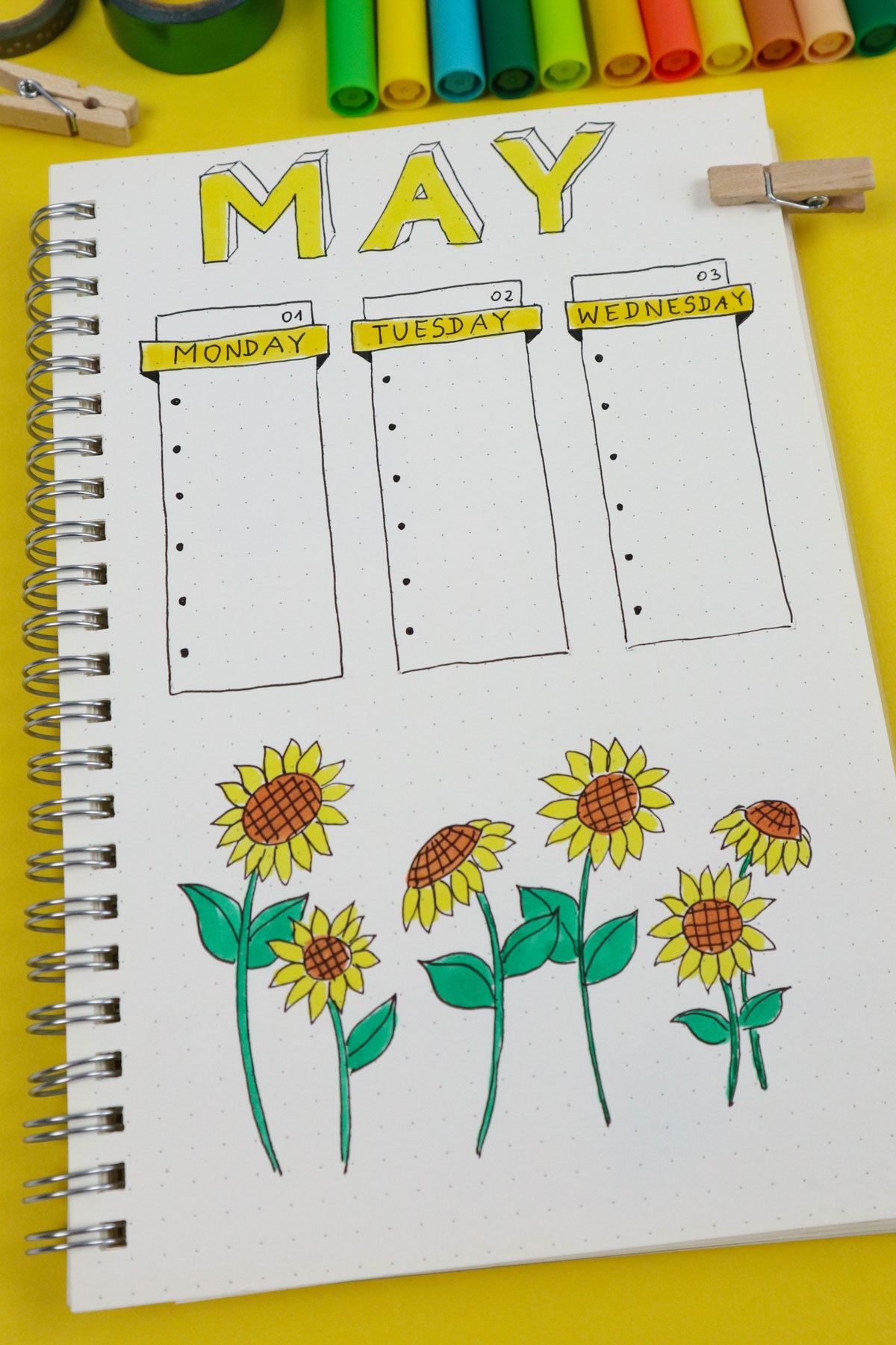 bullet journal Bannered To-Do Lists