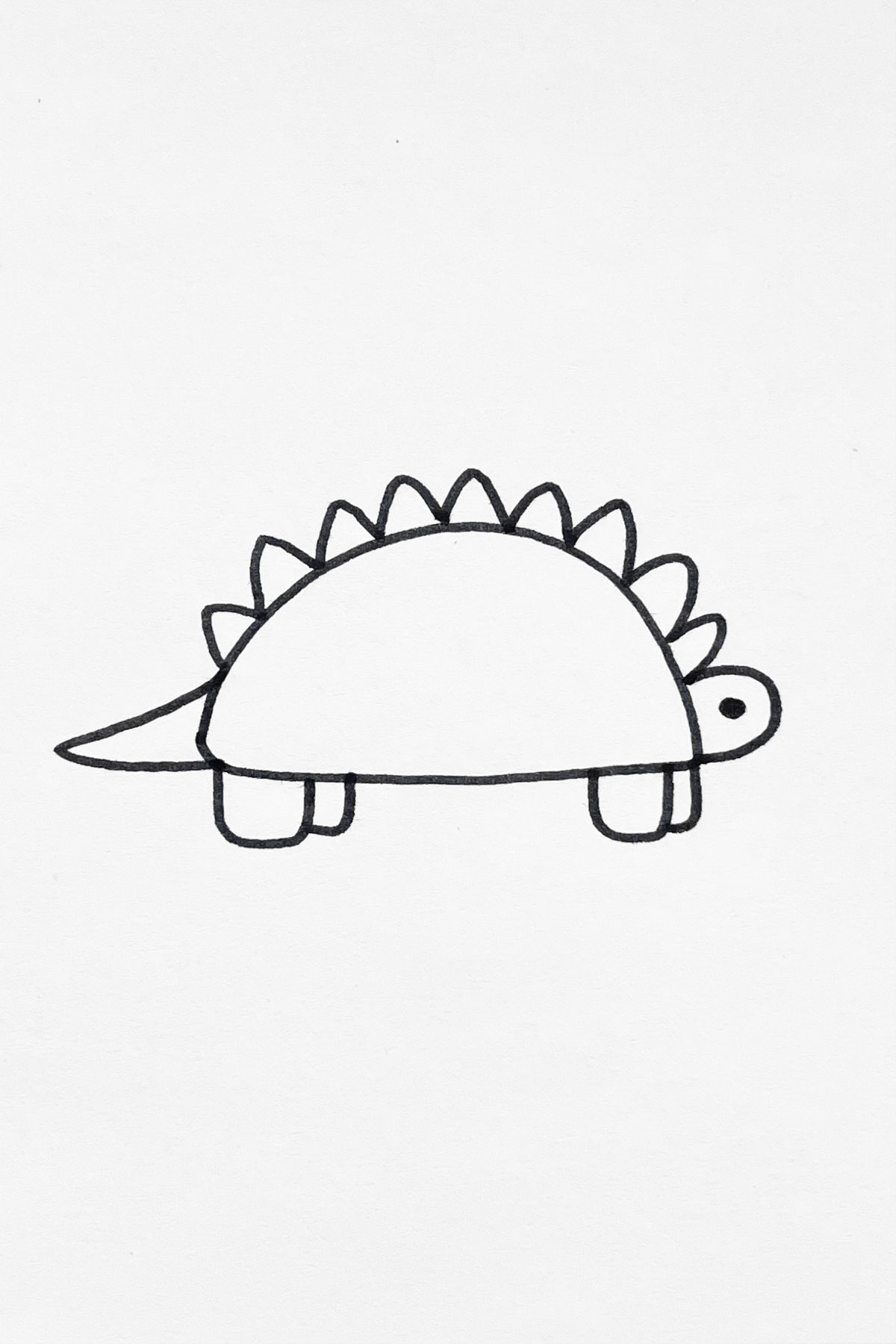 Short Dinosaur drawing