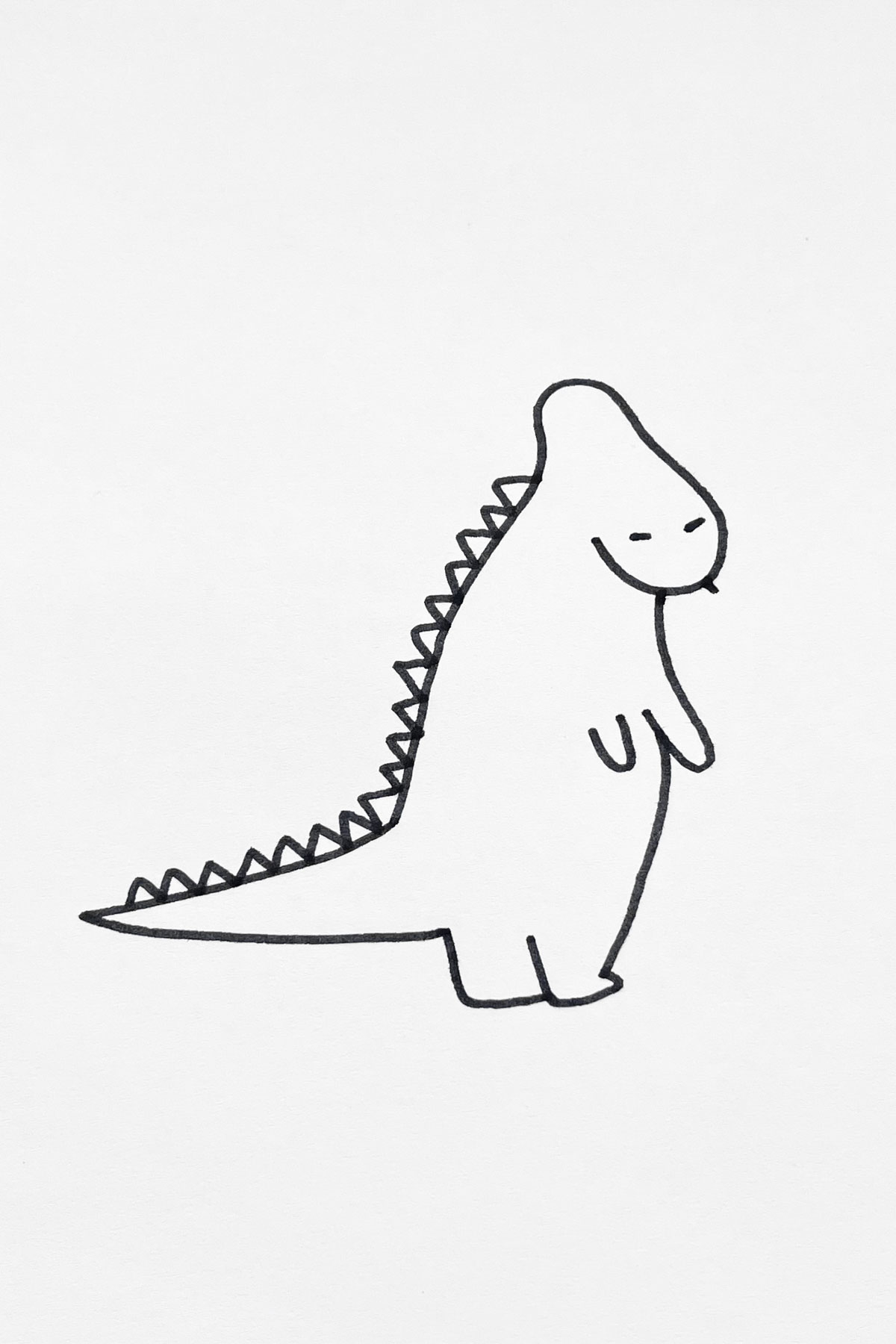 drawing of  A Dinosaur That Lost Its Glasses