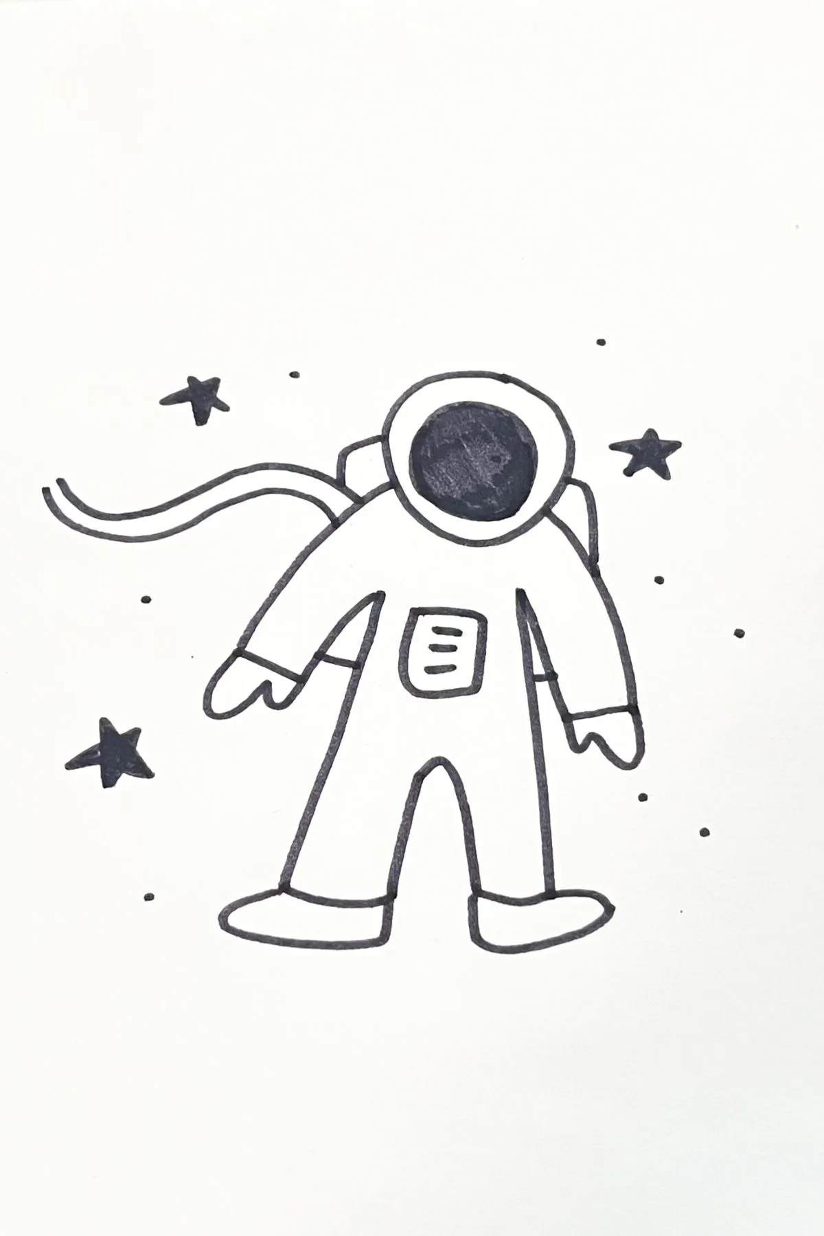 astronaut drawing idea