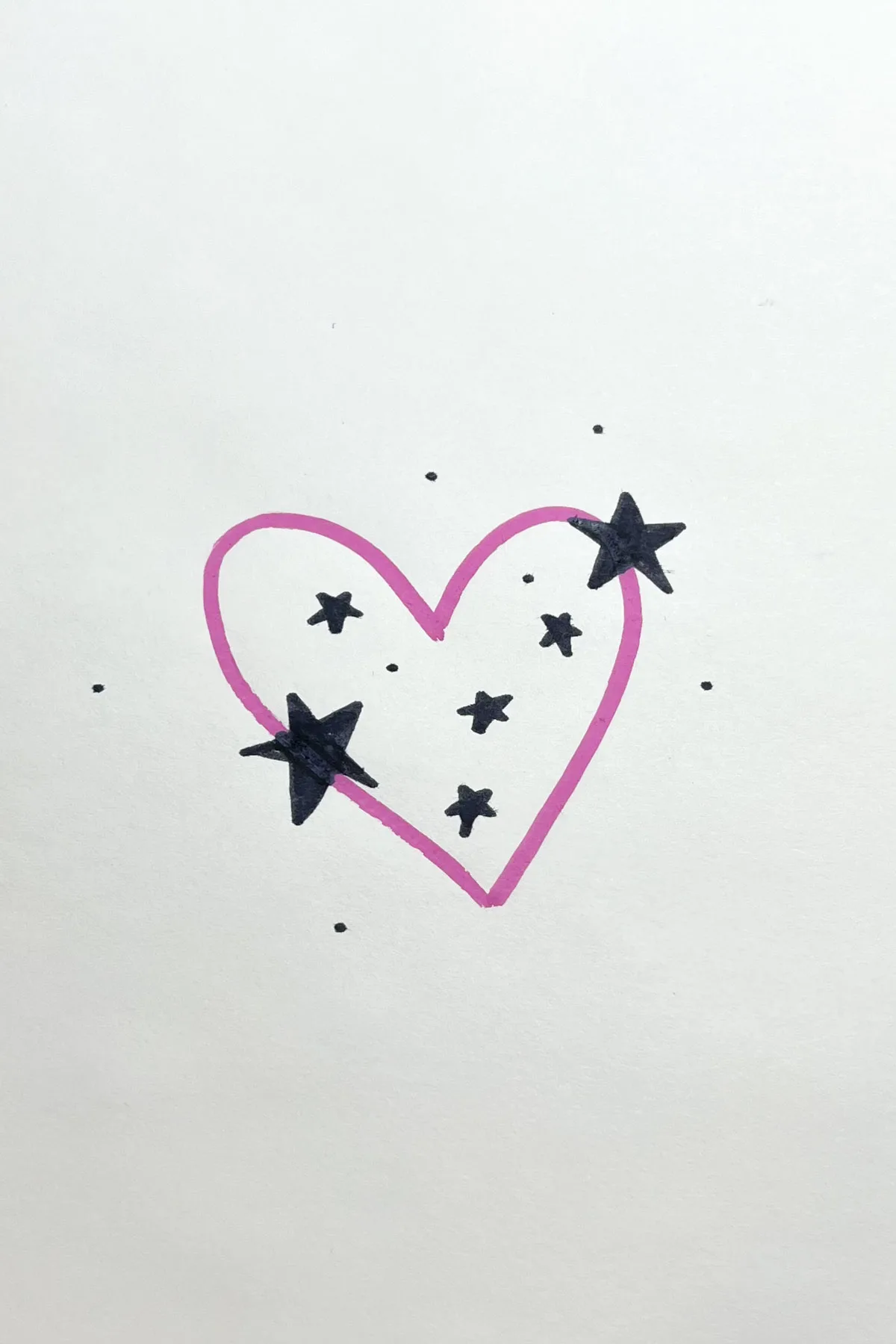 hearts and stars drawing