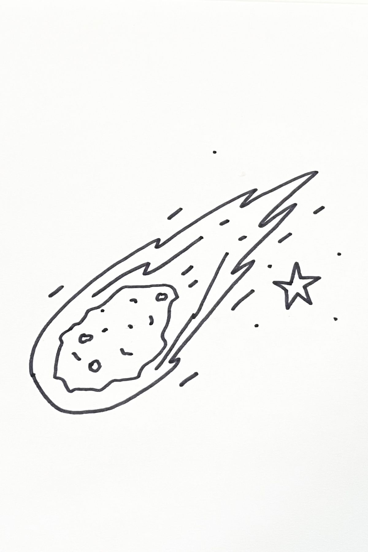 asteroid drawing idea