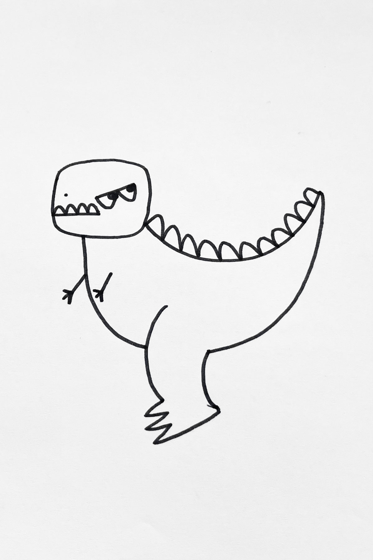 Moody T-Rex drawing