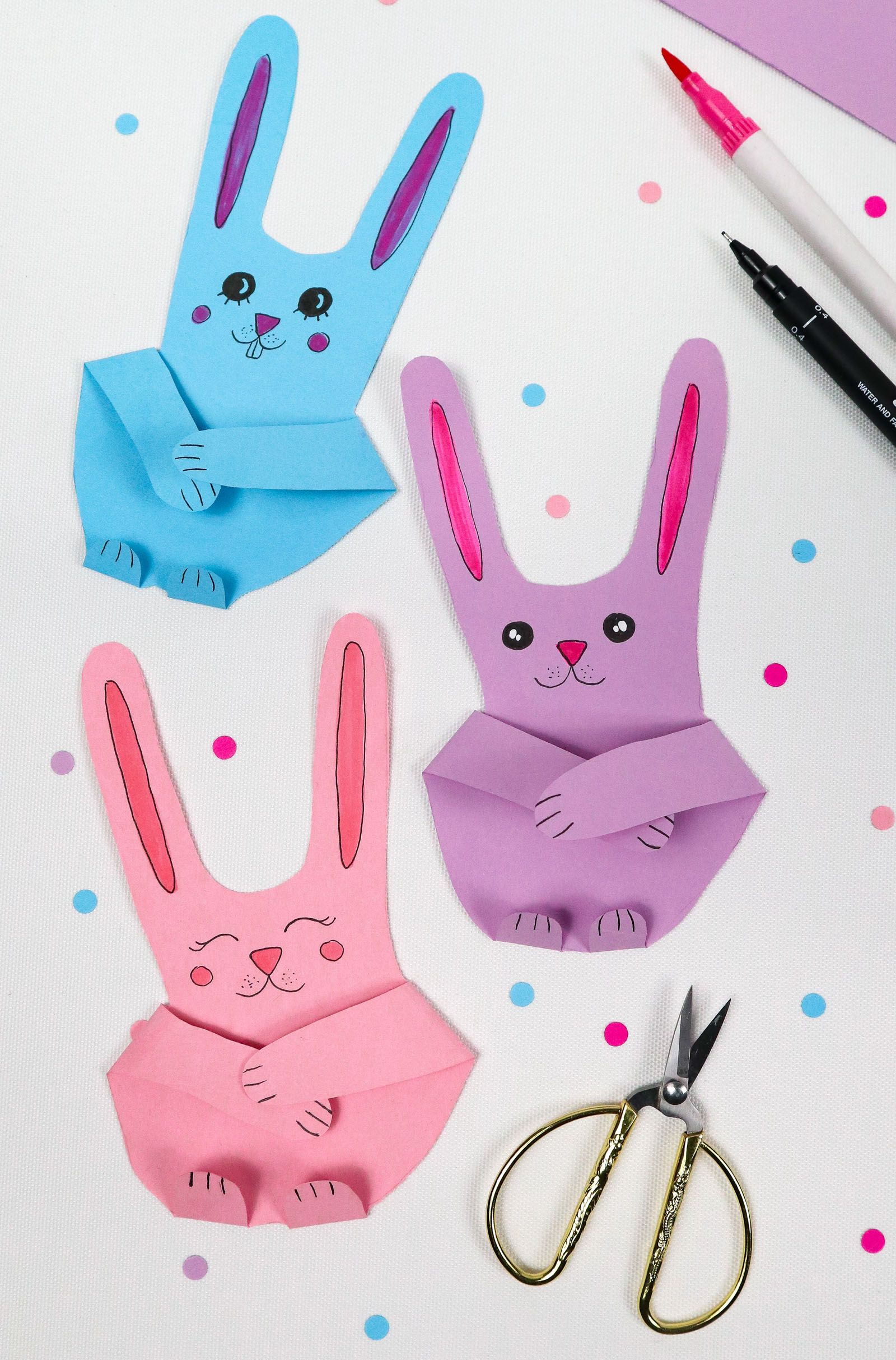 Handprint Bunnies craft for kids