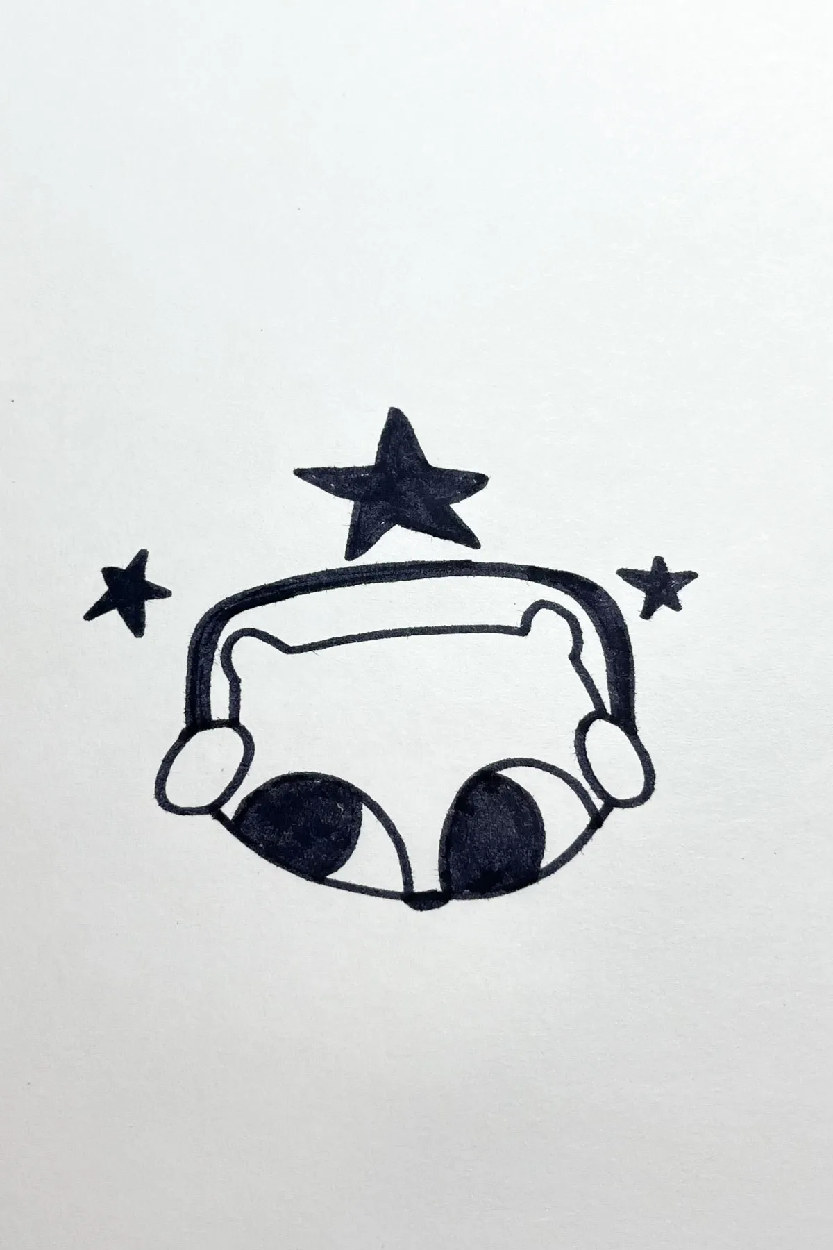 headphones drawing