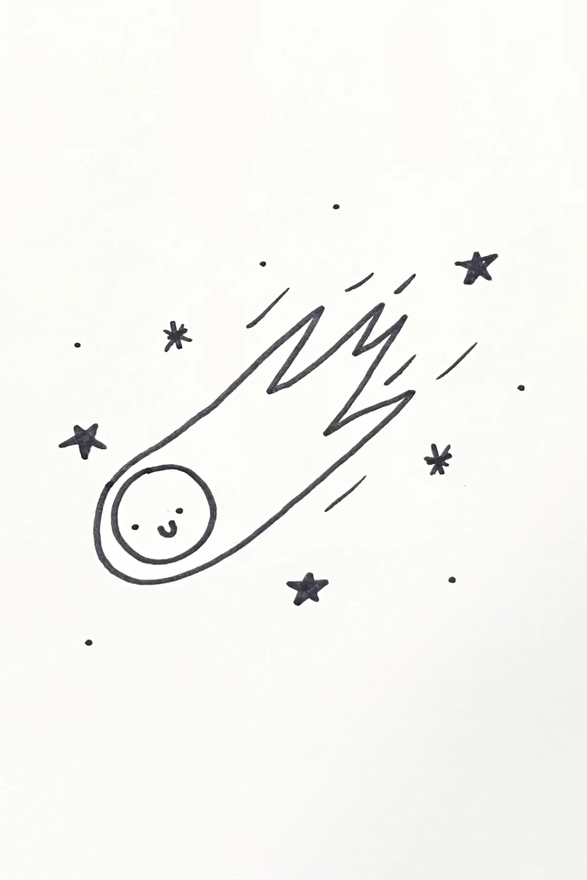 smiling asteroid drawing ideas