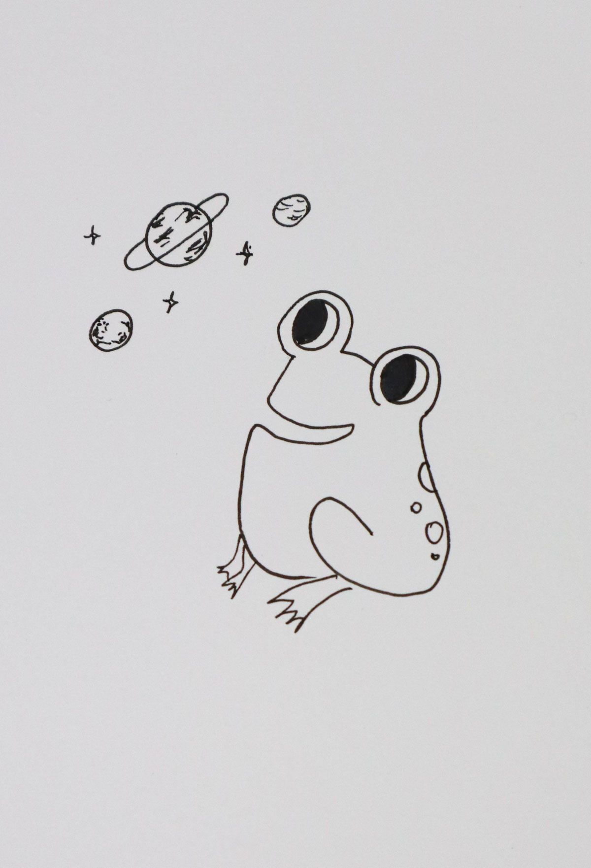galaxy frog drawing