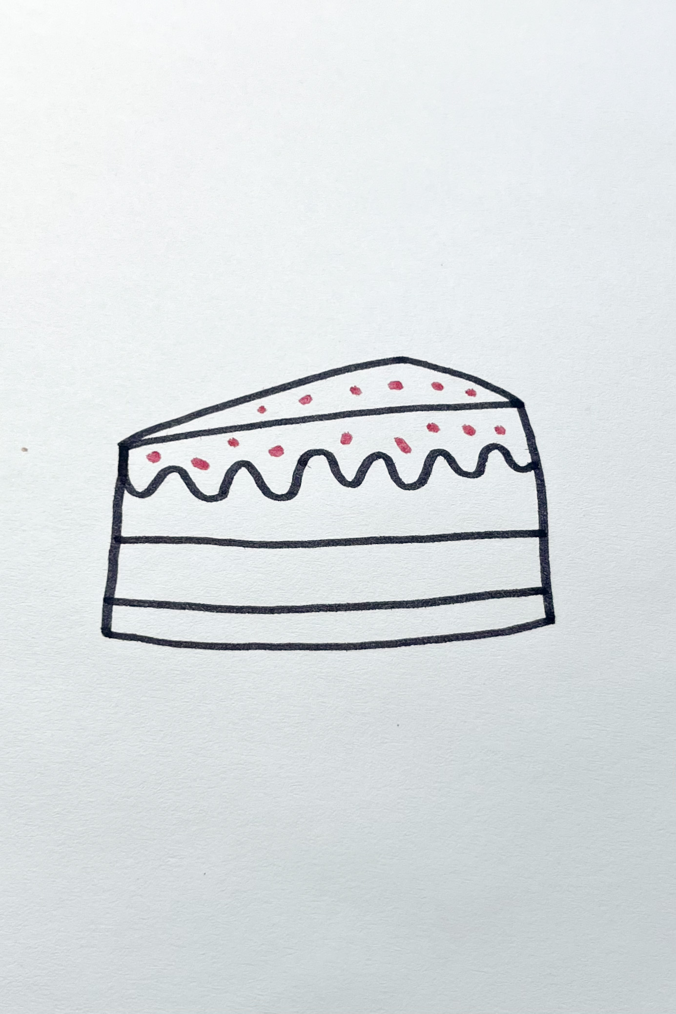 piece of cake drawing
