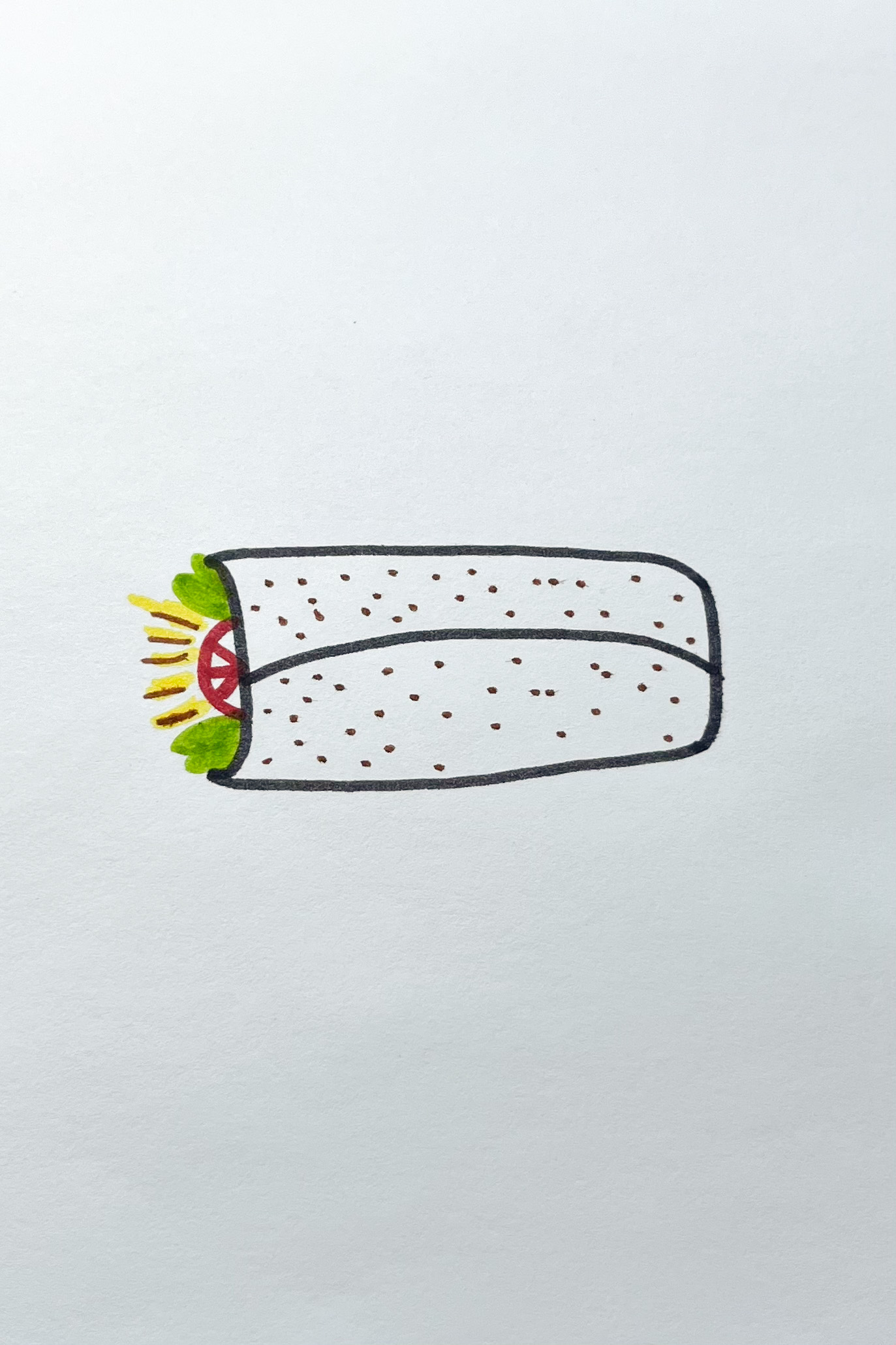 burrito drawing