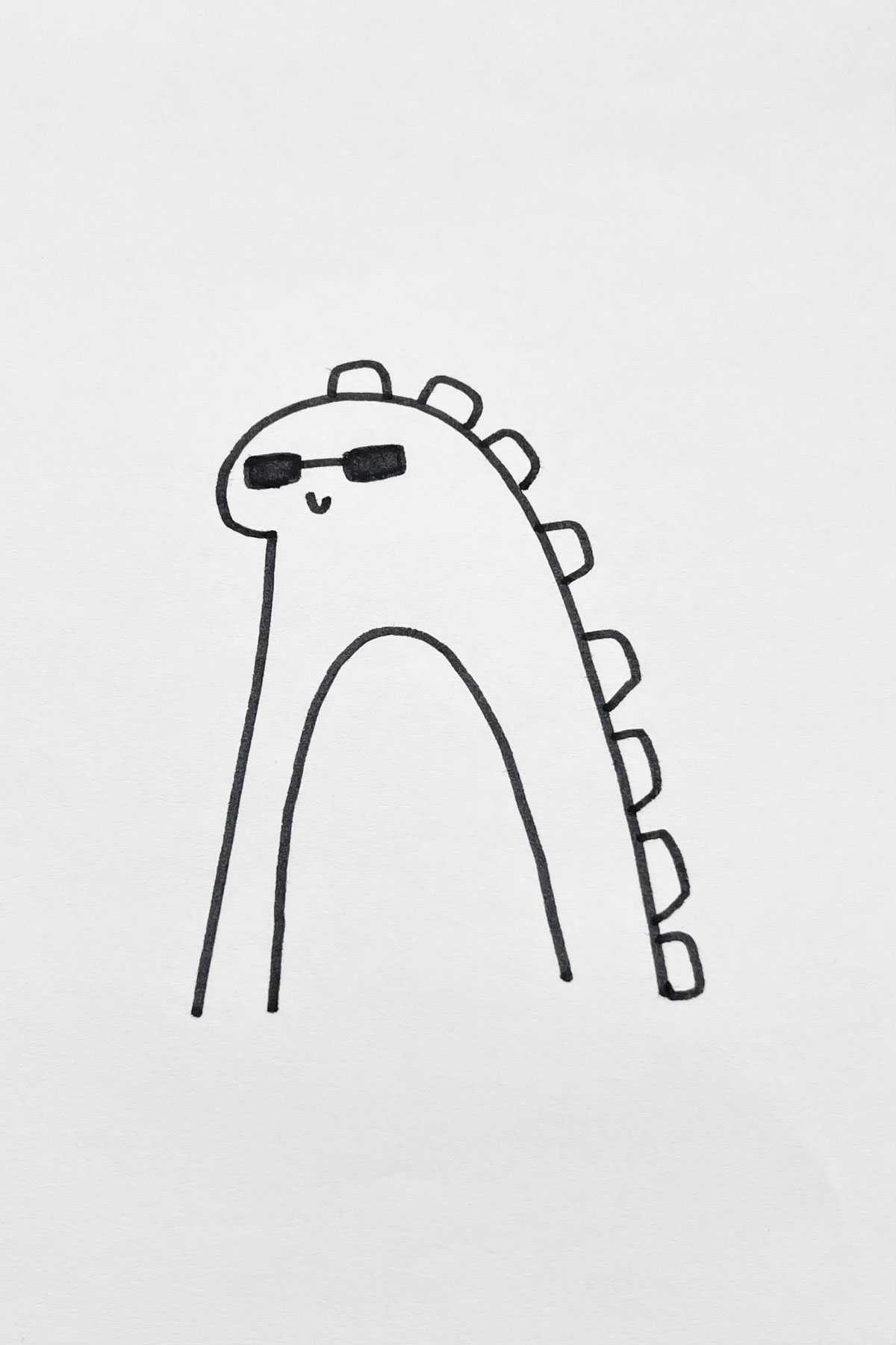 Too Cool Dinosaur drawing