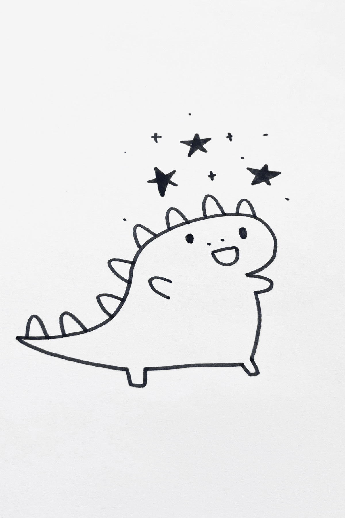 wishful dinosaur drawing