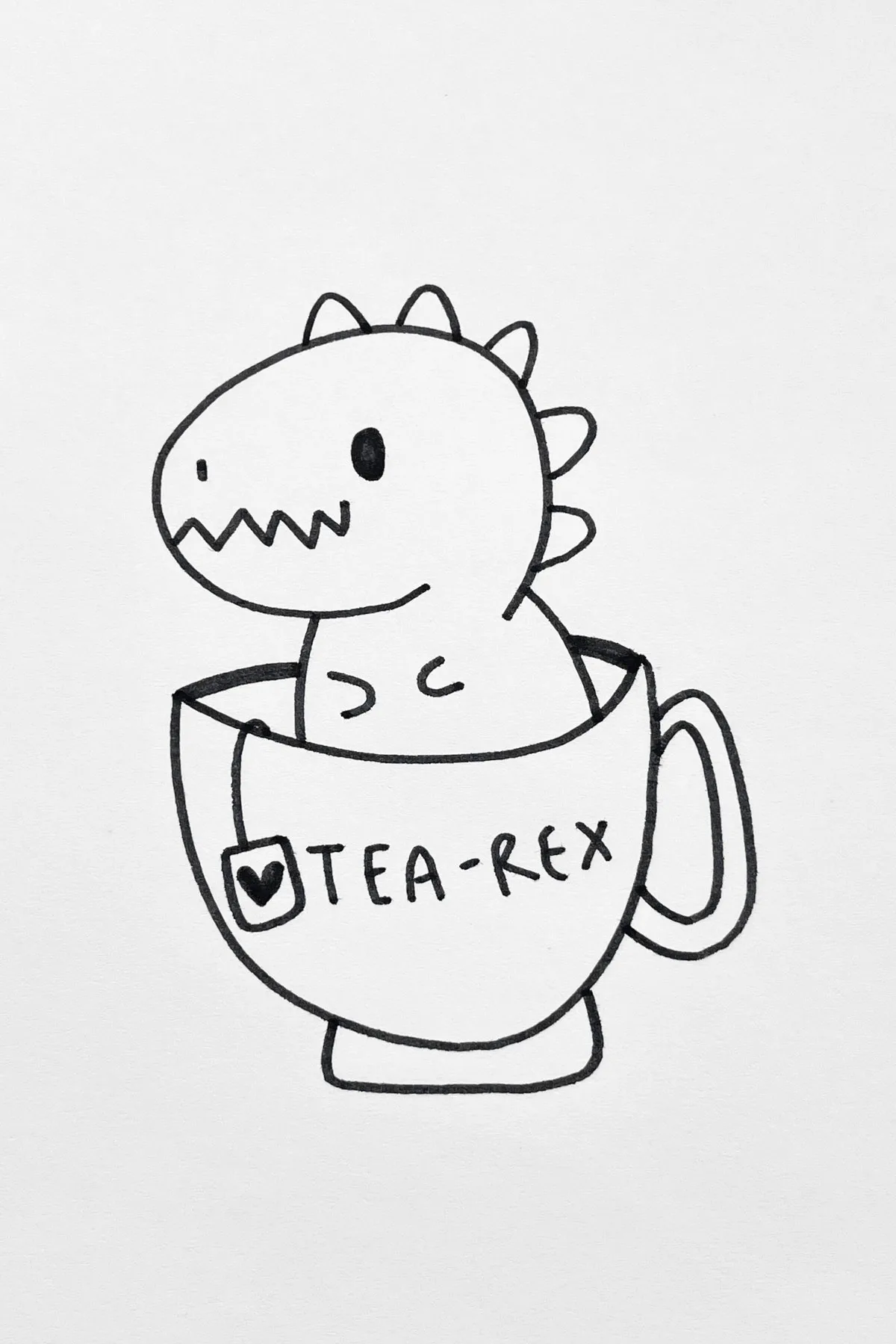 Tea-Rex drawing